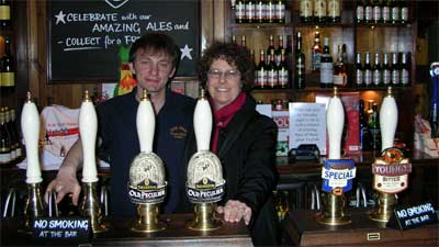 Peter and Carol at the Swan