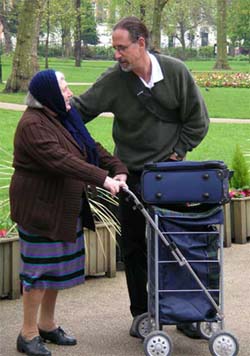 Wonderful woman and David at Bloomsbury Park
