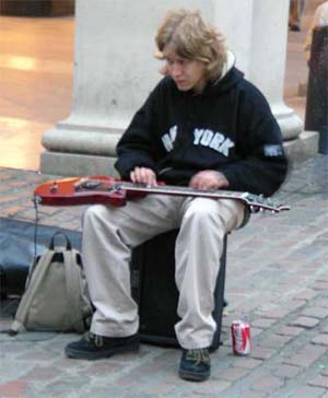 Street musician at Covent Garden