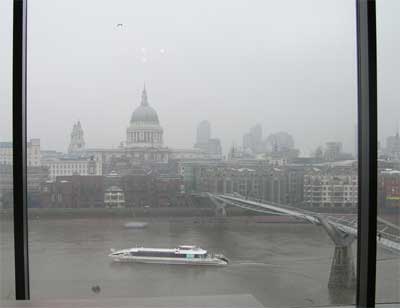 View of St. Paul's across the Thames from the Tate Modern