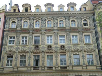 A typical building in Prague's Old Town Square