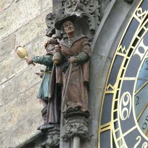 Characters on the Old Town Clock