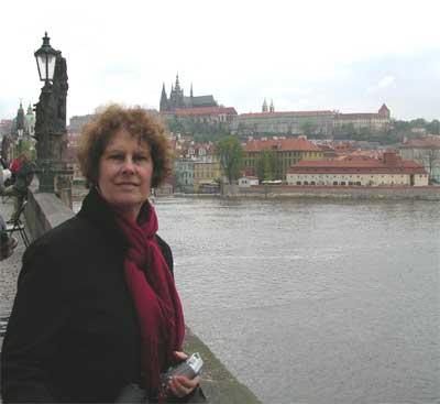Carol on the Charles Bridge