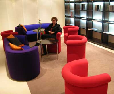 Carol in the lounge at the Maximilian