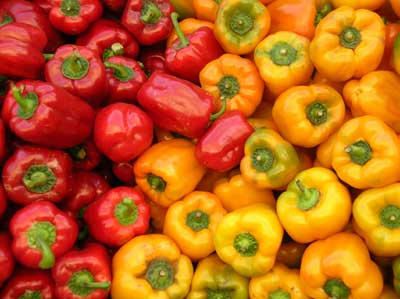 Peppers at a Prague street market