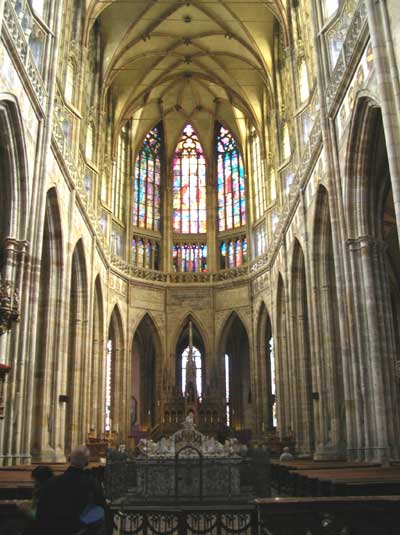 Inside the Cathedral of St. Vitus