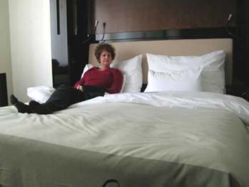 Carol rests at the Maximillian