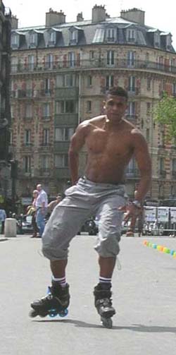 Roller skating at Notre Dame