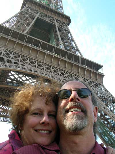 Carol and David at Le Tour Eiffel