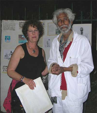 Carol and artist Yaseen Khan