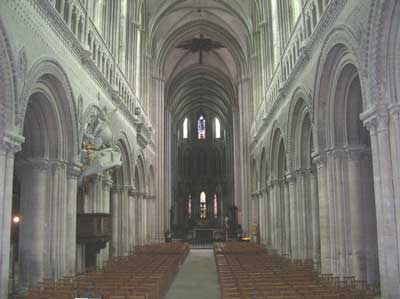 Inside the Cathedral of Bayeaux