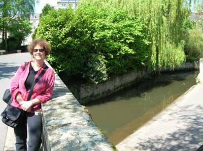 Carol enjoying Bayeaux