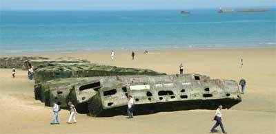 One of the Normandy beaches