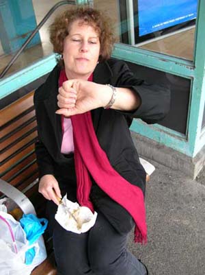 Waiting for the Caen to Paris train