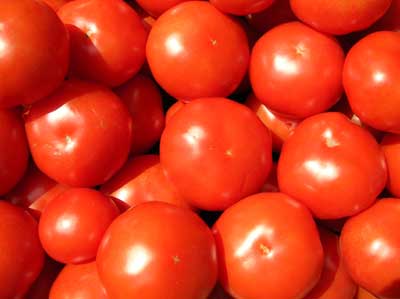 Tomatoes at a marche