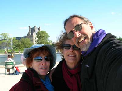 Pals near the Louvre