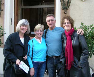 Carol (right) with Maria and Ron (center) and a friend