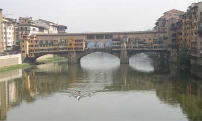 The Ponte Vecchio over the Arno