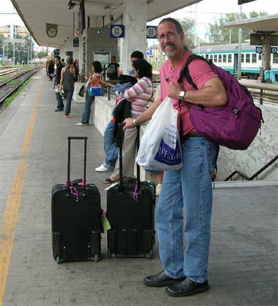 Waiting for another train