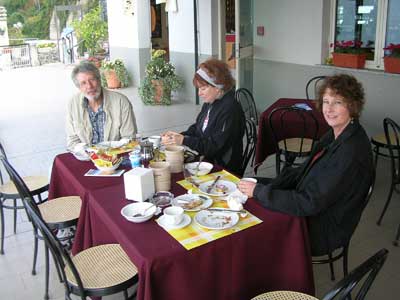 Breakfast at our hotel at Lake Como