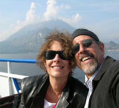 Enjoying the ferry ride across the Lake