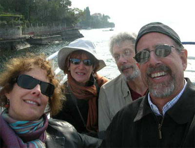 Enjoying the ferry ride from Bellagio to Menaggio