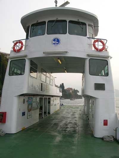 Empty ferry