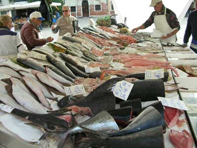 Fish market in Venice