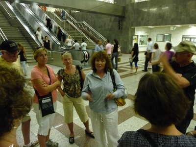 Despina Savvidou, our tour guide in Athens