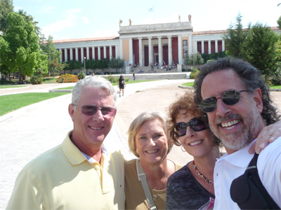 John, Mandy, Carol and David at the National Archaeological Museum