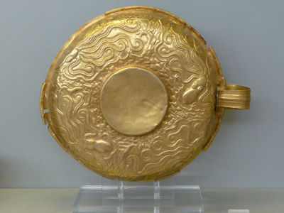 Gold plate at the National Archaeological Museum