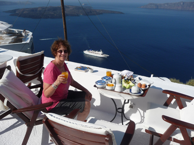 Breakfast in Santorini