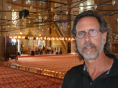 David at the Blue Mosque