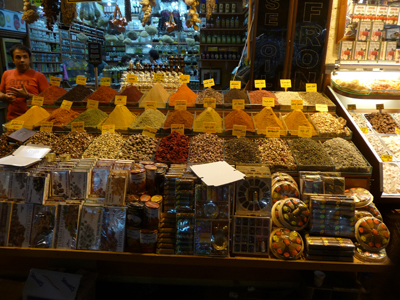 At Istanbul's famous Spice Bazaar