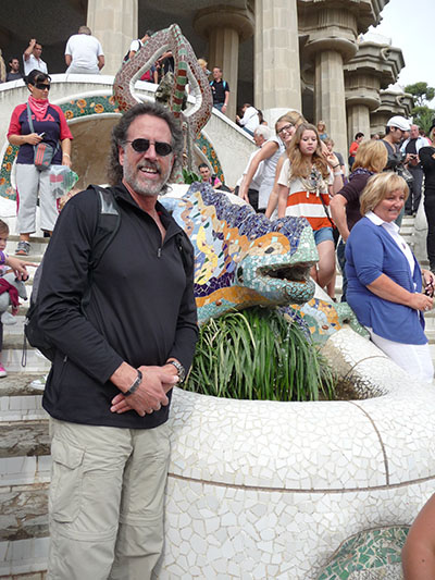 David at Gaudi’s Parc Guell