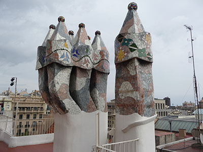 Chimneys at Casa Batlló
