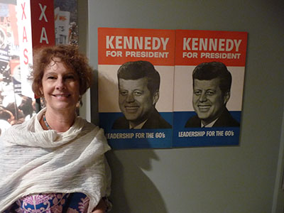 Carol at the JFK Presidential Library & Museum