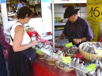 Carol enjoying the Arles market