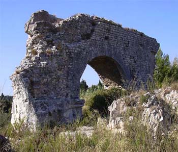 Ancient Roman aquaduct near Arles