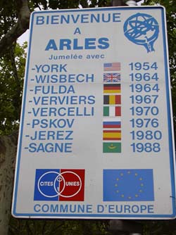 Arles' sister cities