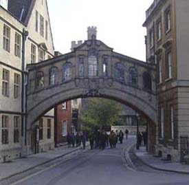 A replica of Venice's Bridge of Sighs