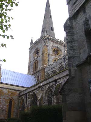 The church where Shakespeare is buried