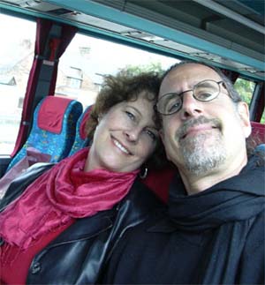 Carol and David enjoying the trip to Oxford/Stratford/Warwick