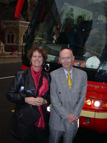 Carol and James at the end of our tour