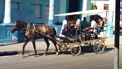Typical transportation in Cuba