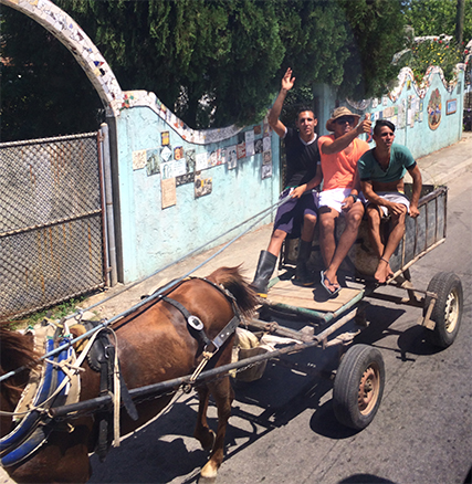 Common form of transportation in Cuba
