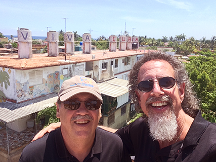 With friend Gary at Fusterlandia in Havana