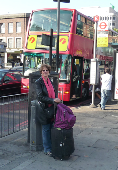 Waiting outside Kings Cross Station