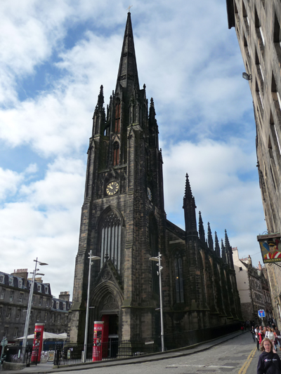 Cathedral on the Royal Mile in Edinburgh