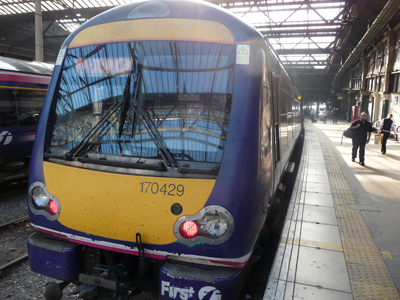 Train back to Edinburgh from St. Andrews